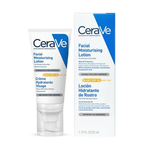 CERAVE AM SPF4 LOCION FACIAL PIEL NORMAL A SECA 52ML