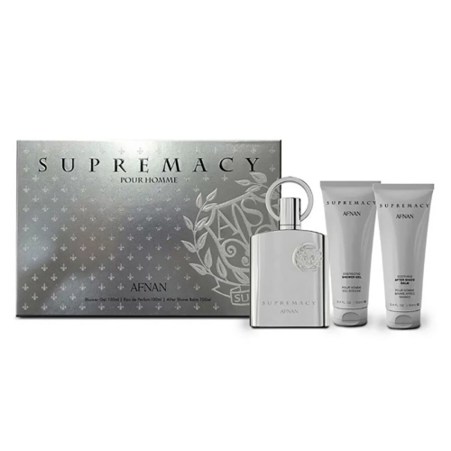 AFNAN SUPREMACY EAU DE PARFUM 100ML + BALSAMO AFTER SHAVE 100ML + GEL DE BAÑO 100ML