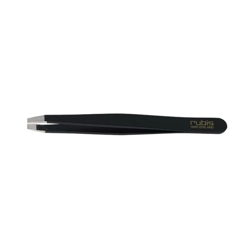 EUROSTIL 9CM PINZA DE DEPILAR NEGRA RECTA 1UN