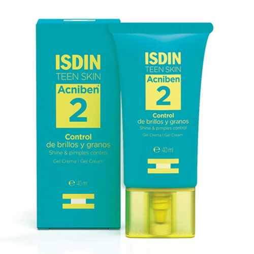ISDIN TEEN SKIN ACNIBEN GEL-CREMA CONTROL BRILLOS Y GRANOS Nº2 40ML