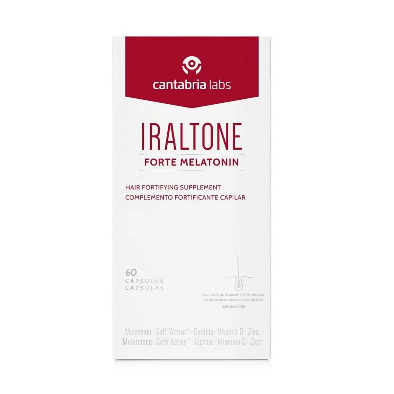 CANTABRIA LABS IRALTONE FORTE MELATONIN COMPLEMENTO FORTIFICANTE CAPILAR MELATONIN 60UN