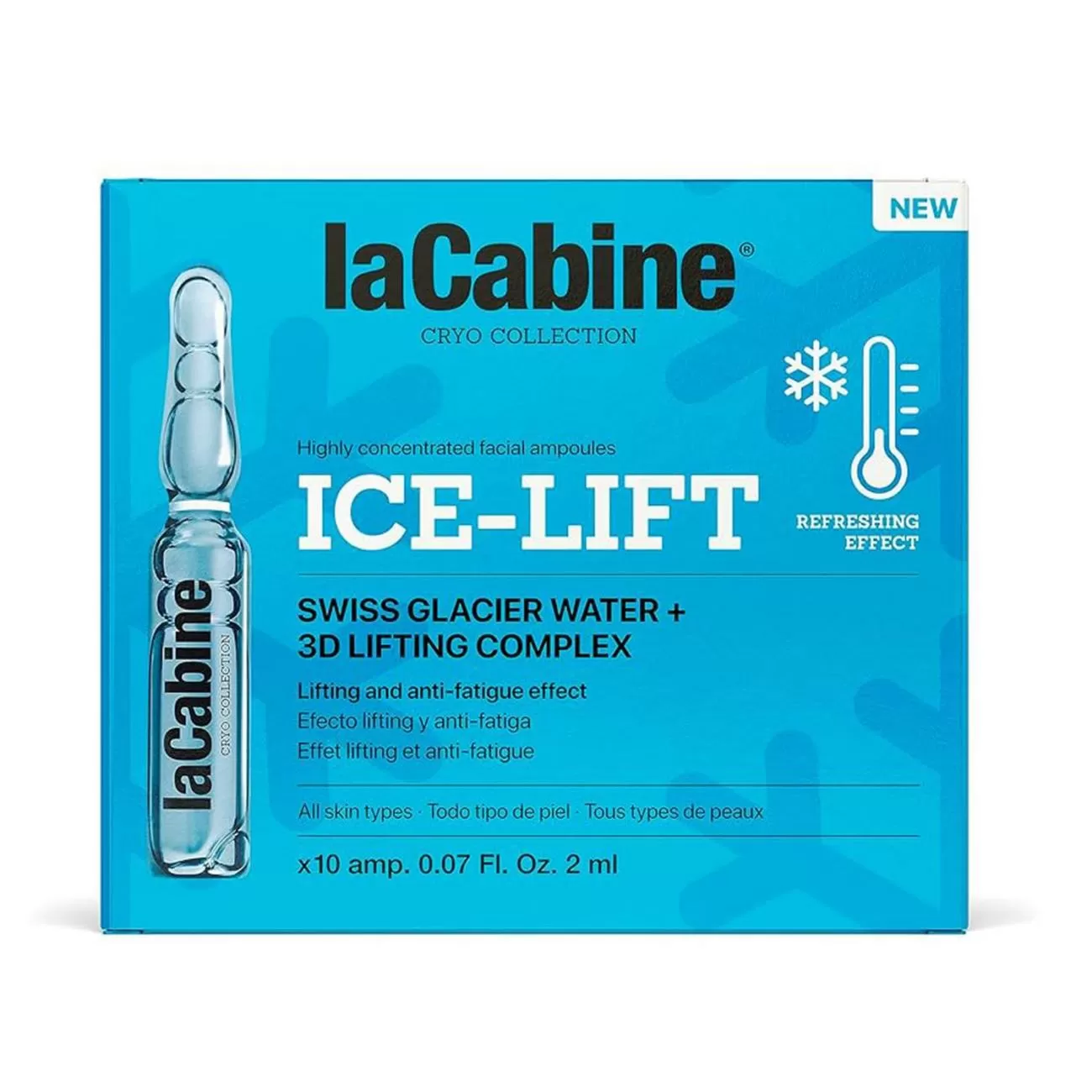 LACABINE ICE-LIFT 3D ELIXIR AMPOLLA TODO TIPO DE PIELES 10ML