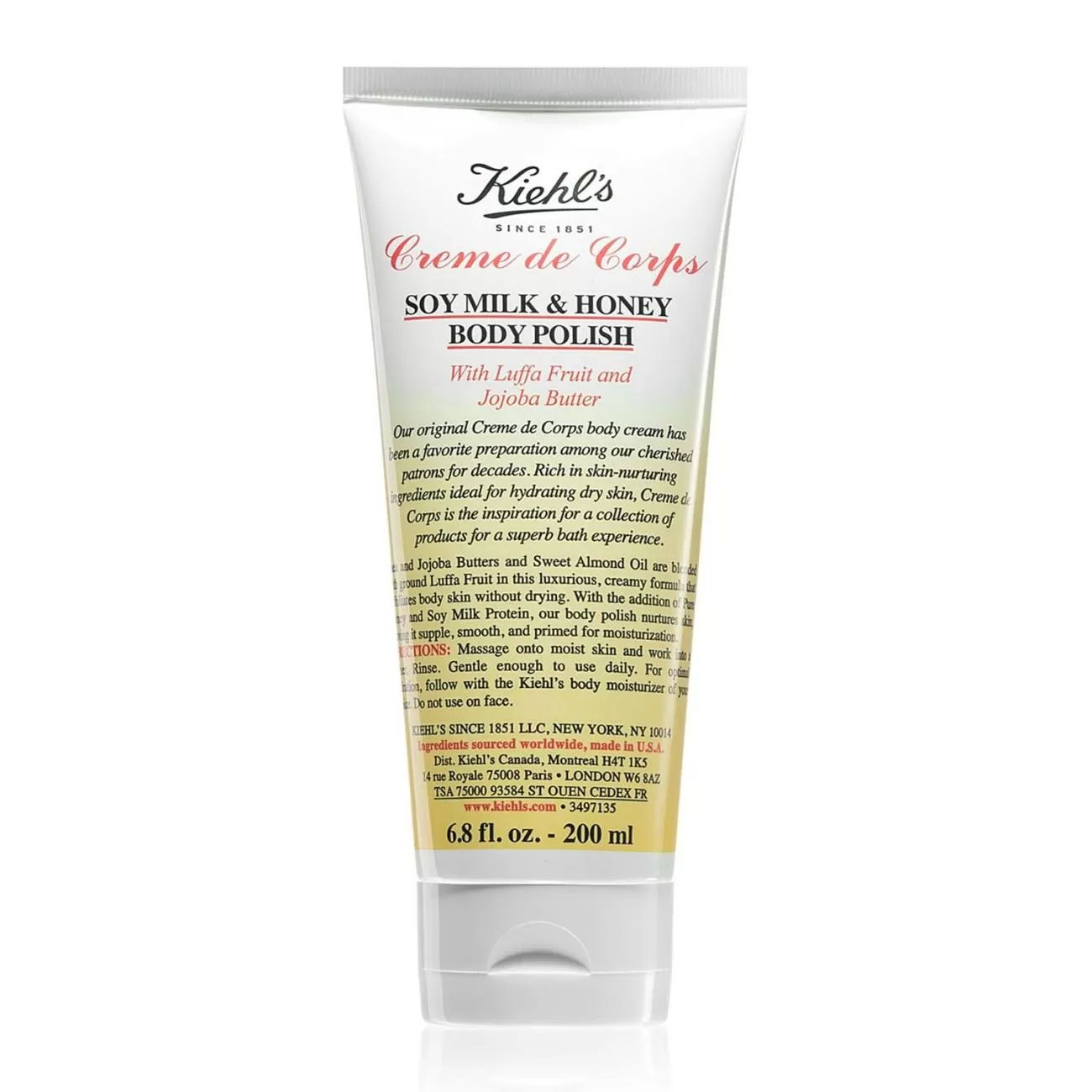 KIEHL SOY MILK & HONEY CREMA CORPORAL EXFOLIANTE 200ML