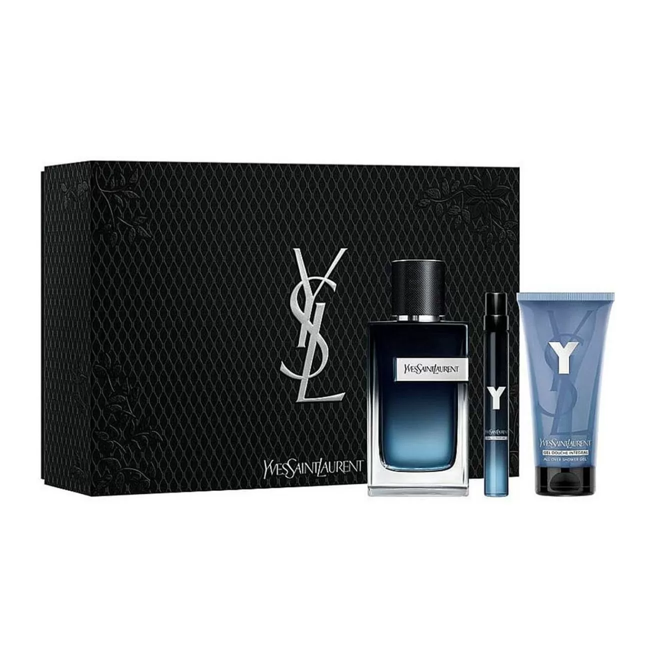 YVES SAINT LAURENT Y EAY DE PARFUM 100ML VAPORIZADOR + MINIATURA 10ML VAPORIZADOR + 3 GEL DE VIAJE + 50ML