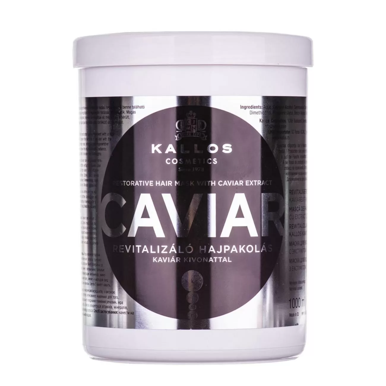 KALLOS CAVIAR MASCARILLA CAPILAR CON CAVIAR 1000ML