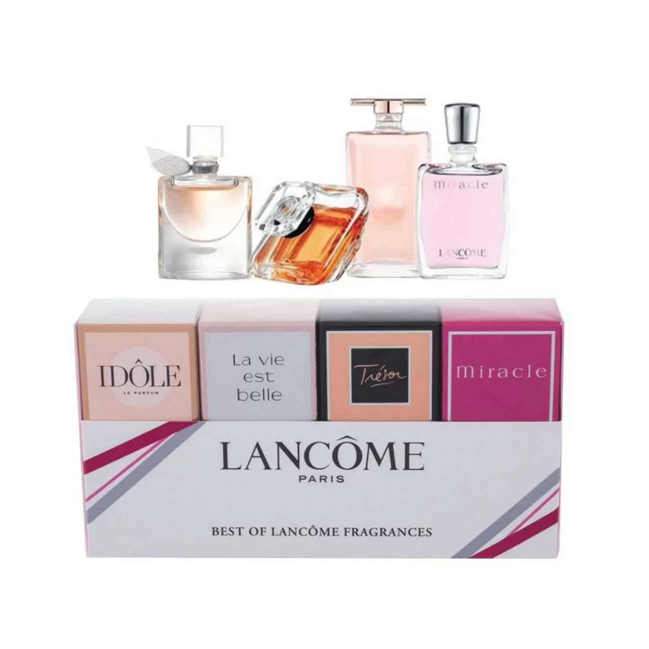 LANCOME IDOLE LE PARFUM EAU DE PARFUM 4UN + LA VIE EST BELLE EAU DE PARFUM 19ML + TRESOR EAU DE PARFUM 19ML + MIRACLE 19ML
