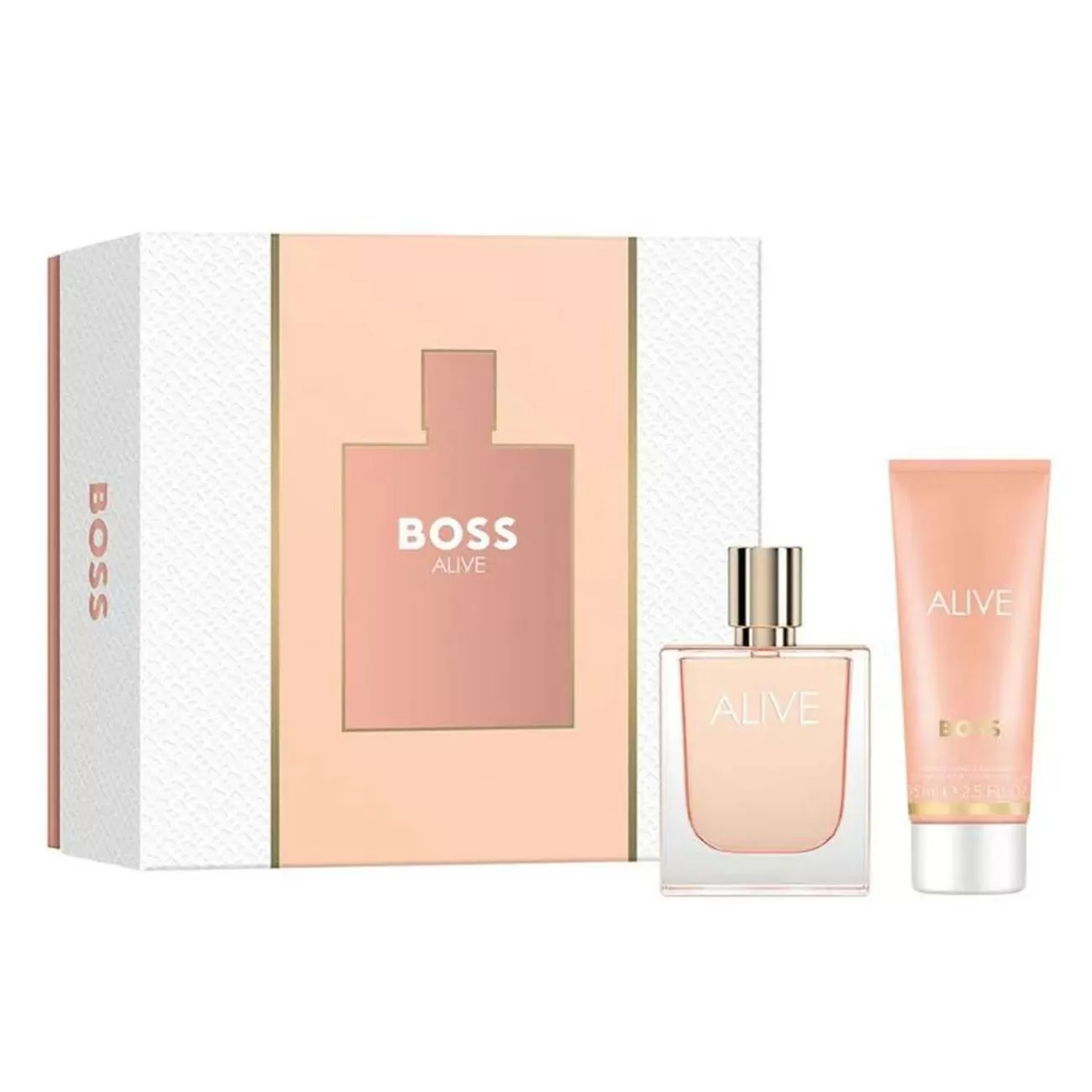 HUGO BOSS ALIVE EAU DE PARFUM 50ML VAPORIZADOR + LOCION CORPORAL PERFUMADA 75ML
