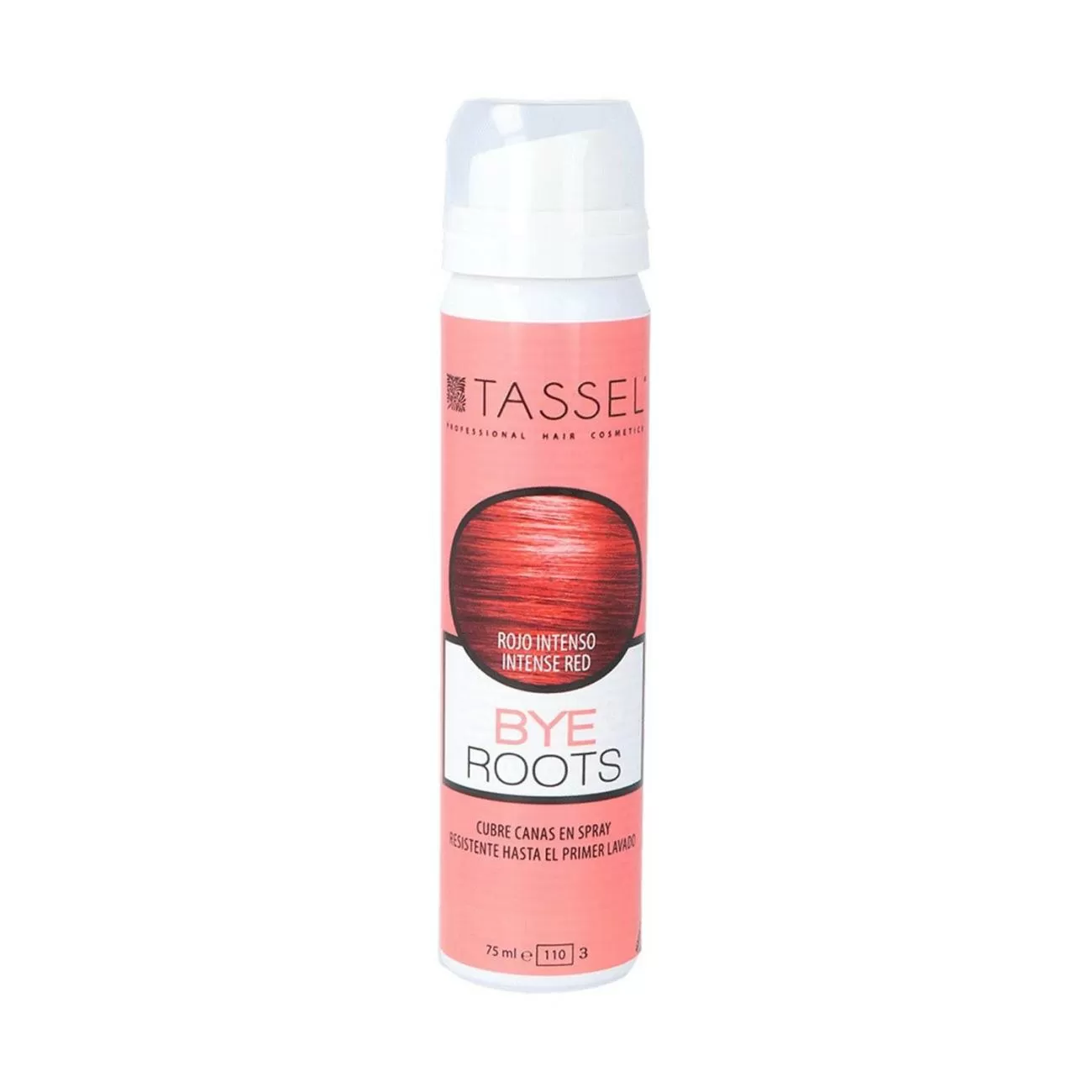 TASSEL BYE ROOTS SPRAY CUBRECANAS ROJO INTENSO 75ML VAPORIZADOR