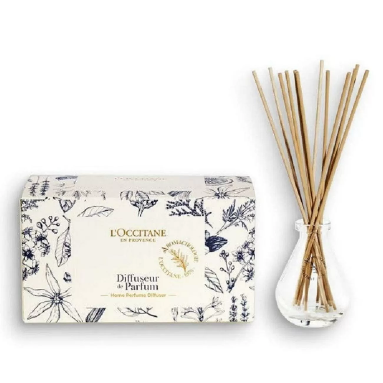 LOCCITANE DIFUSOR DE PERFUME RELAJANTE CON MIKADOS CAJA 1UN