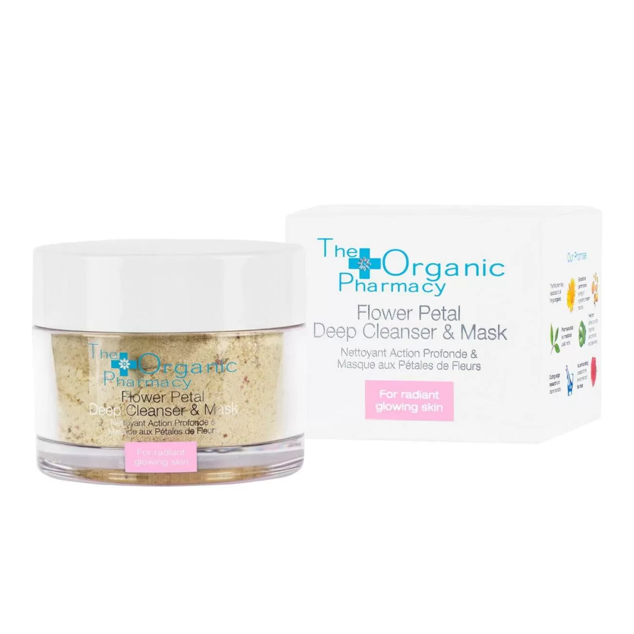 ORGANIC PHARMACY FLOWER PETAL DEEP CLEANSER & MASK 60ML