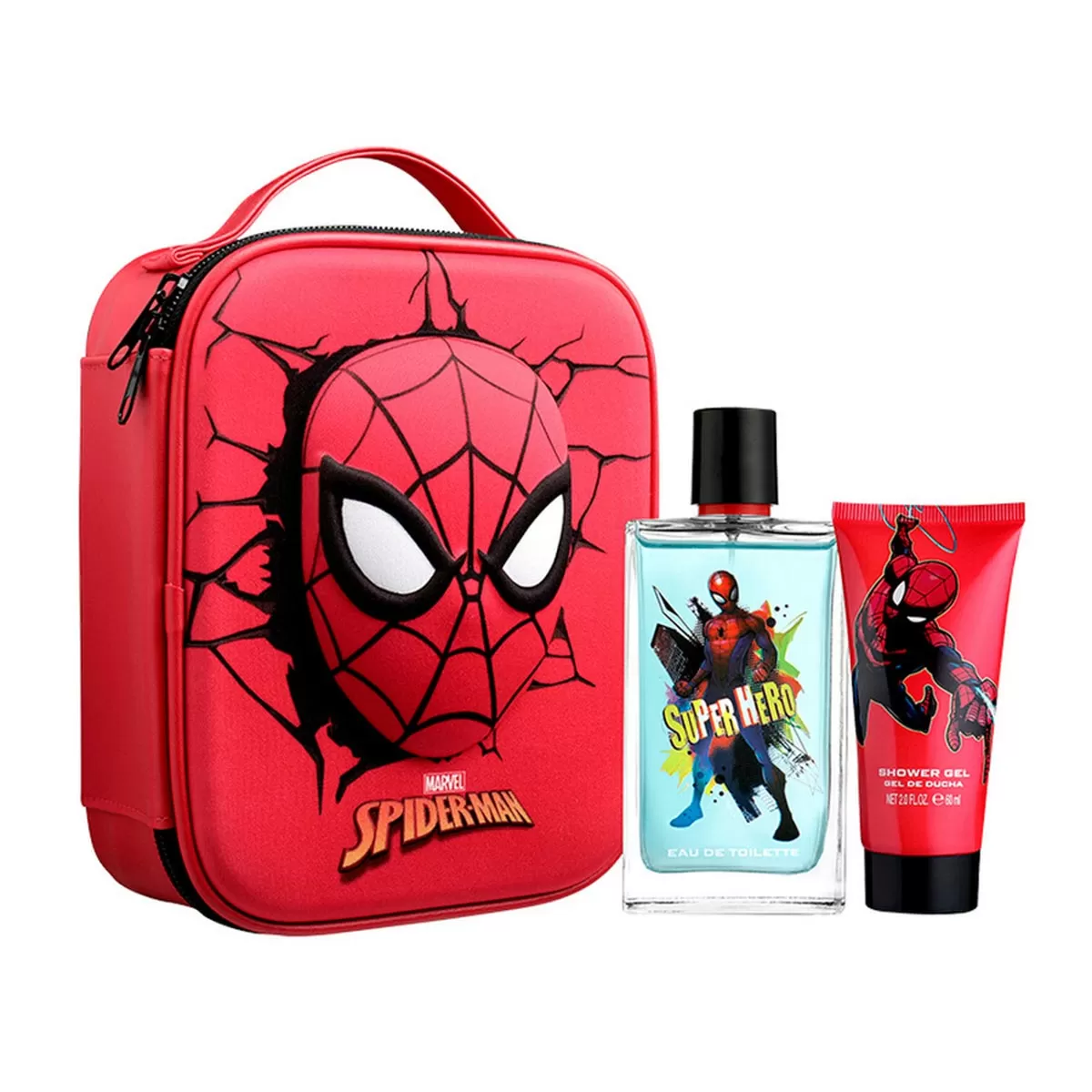 MARVEL SPIDERMAN EAU DE TOILETTE 100ML VAPORIZADOR + GEL DE BAÑO 60ML + NECESER 1U
