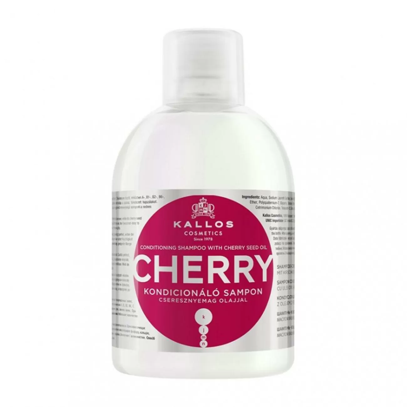 KALLOS CHERRY CHAMPU CON ACEITE SEMILLAS DE CEREZA 1000ML