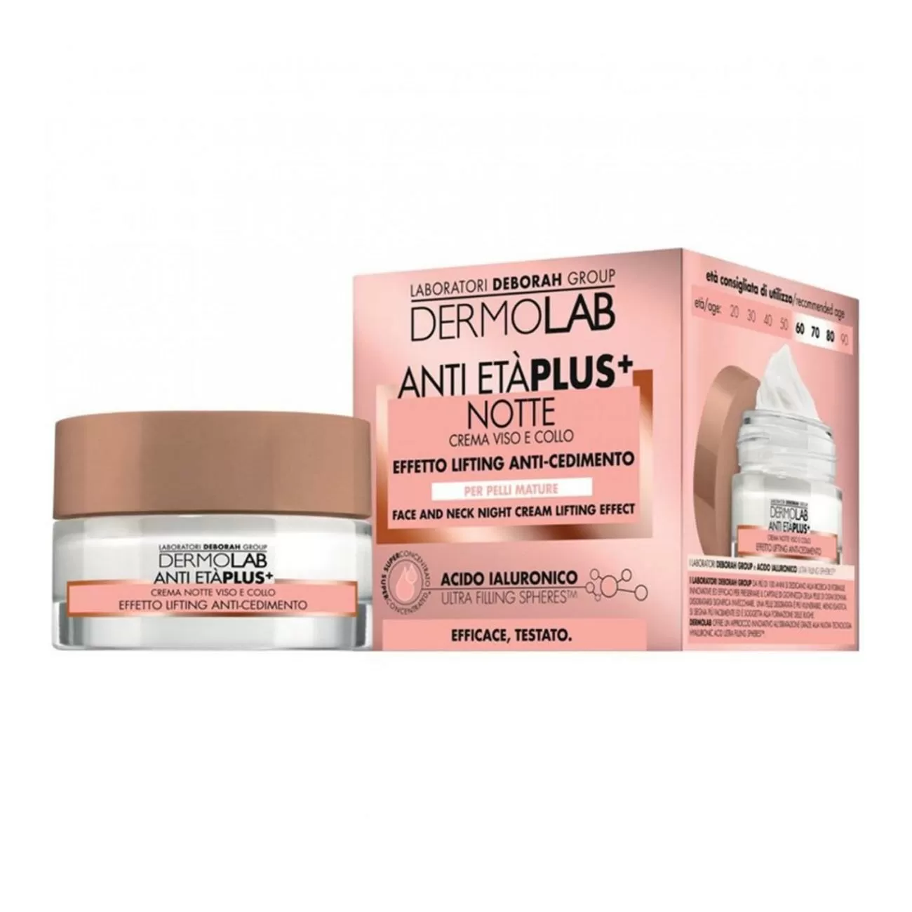 DERMOLAB ANTI-EDAD PLUS CREMA DE NOCHE CUELLO Y ROSTRO EFECTO LIFTING 50ML