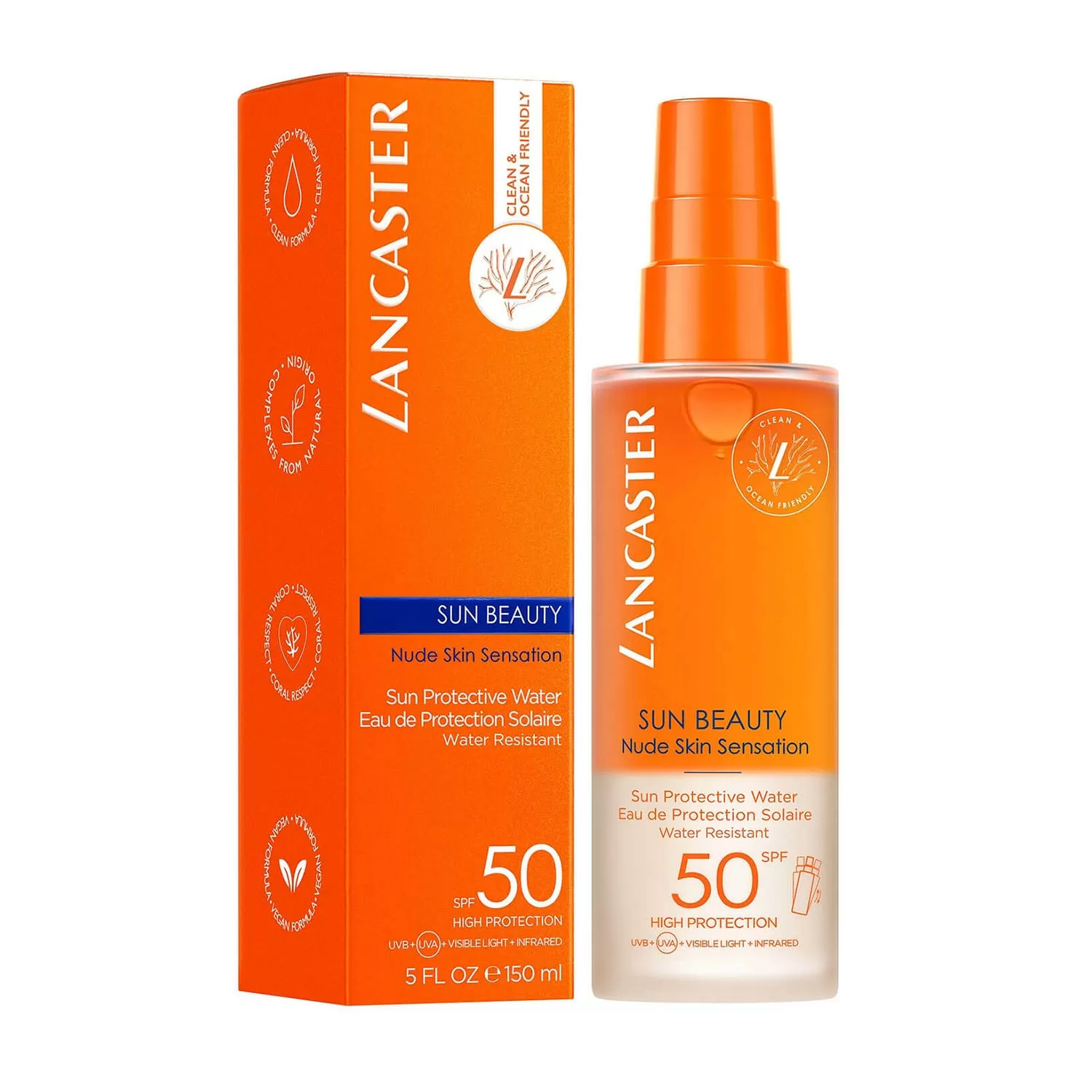 LANCASTER LAN.COS.SUN BEAUTY PROTECTIVE WATER AGUA SPF50 150ML