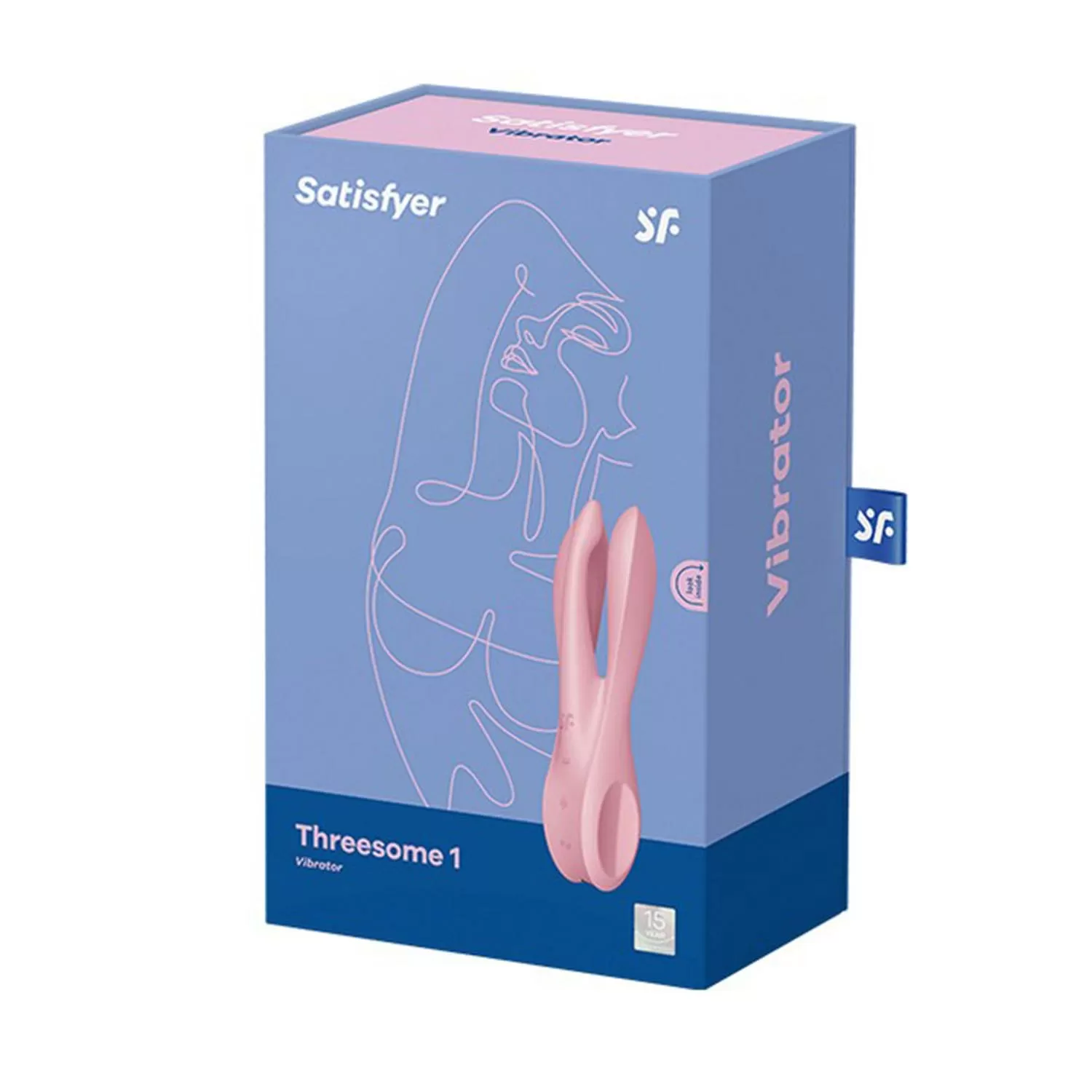 SATISFYER THREESOME 1 VIBRADOR ROSA 1UN