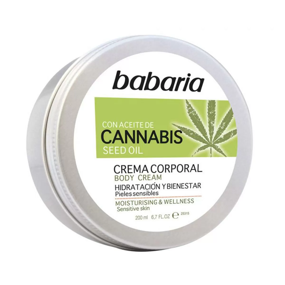BABARIA CANNABIS CREMA CORPORAL 200ML