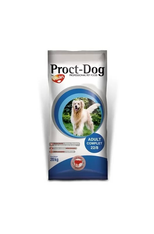 PROCT-DOG ADULT COMPLET 20 KG. 22/8 Buey y Verduras