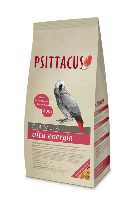PSITTACUS PIENSO ALTA ENERGIA 800 GR.