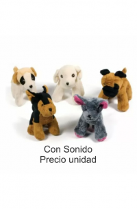 MINI DOG CON SONIDO 14cm. Peluches surtidos, Se venden por separado