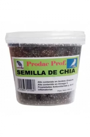 CHIA (SALVIA HISPANICA) TARRINA 550 GR.