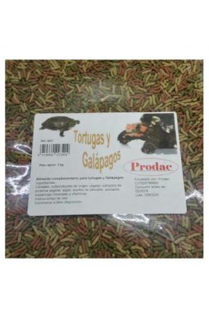 TORTUGA/GALAPAGOS STICKS 3 KG.Prodac Bolsa transparente.