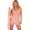 Imagen de HYEONA 1710 BABYDOLL + TANGA ROSA XL