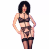 Imagen de CR 4852 CONJUNTO LENCERÍA NEGRO TALLA M