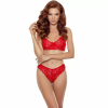 Imagen de PASSION - DENELIA SET TANGA + TOP ROJO L/XL