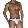 Imagen de MACHO - MCH006 SLIP CLÁSICO BLANCO + NEGRO L