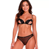Imagen de PASSION - INTIMARI SET SUJETADOR + BRAGAS NEGRO L/XL