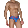 Imagen de MACHO - MCH005 SLIP CLÁSICO AZULÓN + ROJO XL