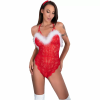 Imagen de SANTAS LACE LADY BODY CROTCHLESS NAVIDEÑO L/XL