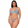 Imagen de SUBBLIME - 957636 CONJUNTO SUJETADOR Y PANTIES CON BORDADOS DE FLORES CELESTE L/XL