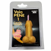 Imagen de DIABLO PICANTE - VELA PENE EN FORMA DE NÚMERO 1 COLOR DORADO