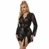 Imagen de SUBBLIME - 953768 CAMISÓN DE ENCAJE + TANGA NEGRO L/XL