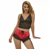 Imagen de SUBBLIME - 953966 PIJAMA SEXY SATEN Y  ENCAJE NEGRO/ROJO L/XL