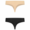 Imagen de BYE-BRA - PACK 2 TANGAS INVISIBLES BEIGE Y NEGRO TALLA S