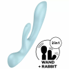 Imagen de SATISFYER TRIPLE OH VIBRADOR HÍBRIDO - AZUL