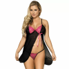 Imagen de SUBBLIME BABYDOLL NEGRO Y ROSA S/M