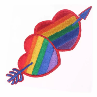 Imagen de PRIDE - PARCHE CORAZÓN BANDERA LGBT