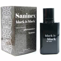 Imagen de SANINEX BLACK IS BLACK PERFUME CON FEROMONAS HOMBRE