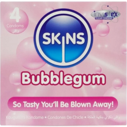 Imagen de SKINS  PRESERVATIVOS PREMIUM SABOR CHICLE PACK 4