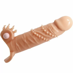 Imagen de PRETTY LOVE  CONNOR FUNDA PARA PENE + ESTIMULADOR DE CLÍTORIS NATURAL