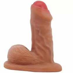 Imagen de PRETTY LOVE  WARNELL DILDO ULTRA REALÍSTICO Y ELÁSTICO 9.5 CM MULATO