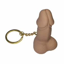 Imagen de DIABLO PICANTE  SILBATO LLAVERO CON FORMA DE PENE COLOR CARNE