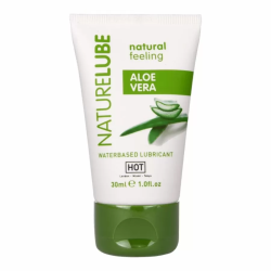 Imagen de HOT  NATURE LUBE LUBRICANTE BASE AGUA ALOE VERA 30 ML