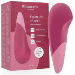 Imagen de WOMANIZER  VIBE VIBRADOR LAYON SILENCIOSO ROSA OSCURO