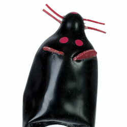 Imagen de CONDOMERIE  PRESERVATIVO DECORATIVO PINTADO A MANO RATÓN NEGRO