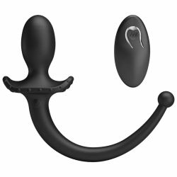 Imagen de MR PLAY - VIBRADOR ANAL Y PERINEAL CON CONTROL REMOTO INALÁMBRICO NEGRO