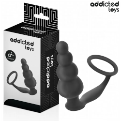 Imagen de ADDICTED TOYS  PLUG ANAL CON ANILLO SILICONA MODELO 5